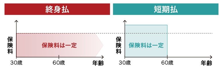 終身払と短期払の違い